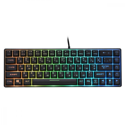 Клавіатура 2E KG345 RGB 68key USB Transparent (2E-KG345TR)