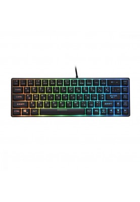 Клавіатура 2E KG345 RGB 68key USB Transparent (2E-KG345TR)