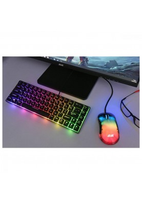 Клавіатура 2E KG345 RGB 68key USB Transparent (2E-KG345TR)