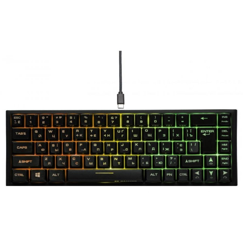 Клавіатура 2E KG360 RGB Wireless Black (2E-KG360UBK)