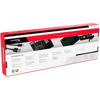 Клавіатура HyperX Alloy Origins PBT RGB Mechnical Red (639N3AA)