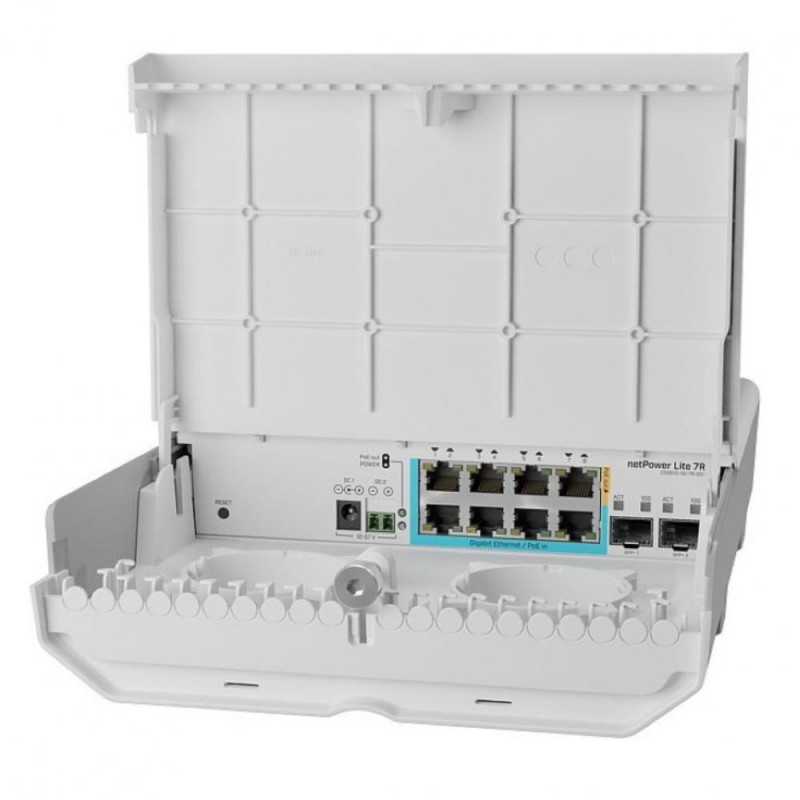 Комутатор некерований Mikrotik netPower Lite 7R CSS610-1Gi-7R-2S+OUT