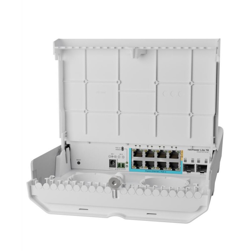 Комутатор некерований Mikrotik netPower Lite 7R CSS610-1Gi-7R-2S+OUT