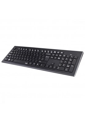 Комплект (клавіатура + миша) HAMA Cortino WL EN/UKR Black (89182664)