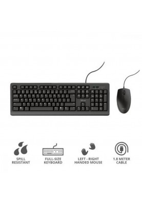 Комплект (клавіатура + миша) Trust Primo USB UA Black (24521)