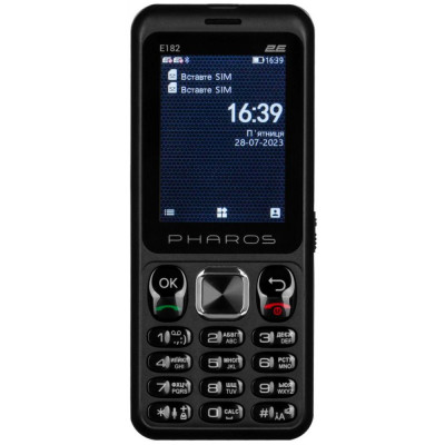 Мобільний телефон 2E E182 Black (688130245234)