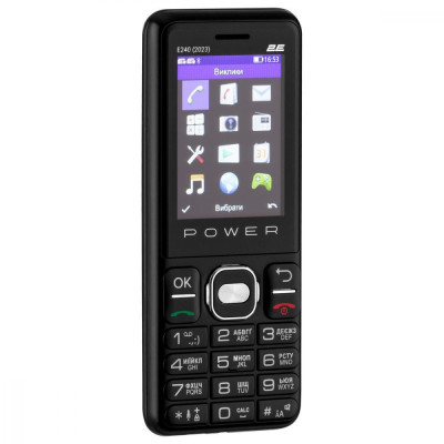 Мобільний телефон 2E E240 2023 Black (688130251068)