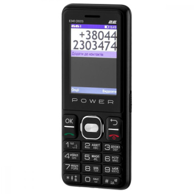 Мобільний телефон 2E E240 2023 Black (688130251068)