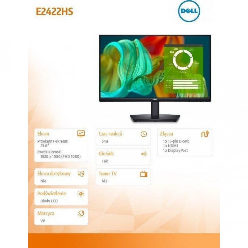 Монітор Dell E2424HS (210-BGPJ)