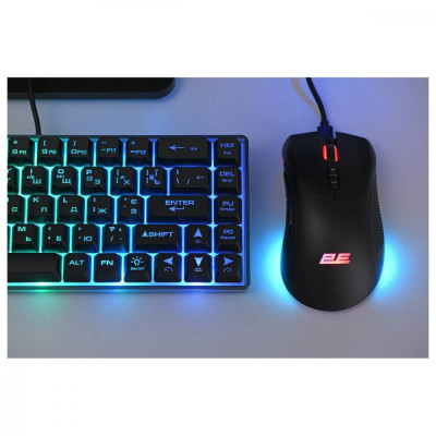 Миша 2E Gaming MG350 WL RGB Wireless/USB Black (2E-MG350UB-WL)
