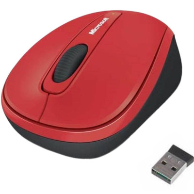 Миша Microsoft Wireless 3500 Flame Red (GMF-00293)