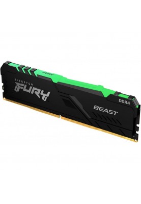 Пам'ять для настільних комп'ютерів Kingston FURY 16 GB DDR4 3200 MHz Beast RGB (KF432C16BBA/16)