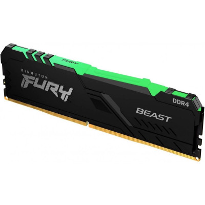 Пам'ять для настільних комп'ютерів Kingston FURY 16 GB DDR4 3200 MHz Beast RGB (KF432C16BBA/16)