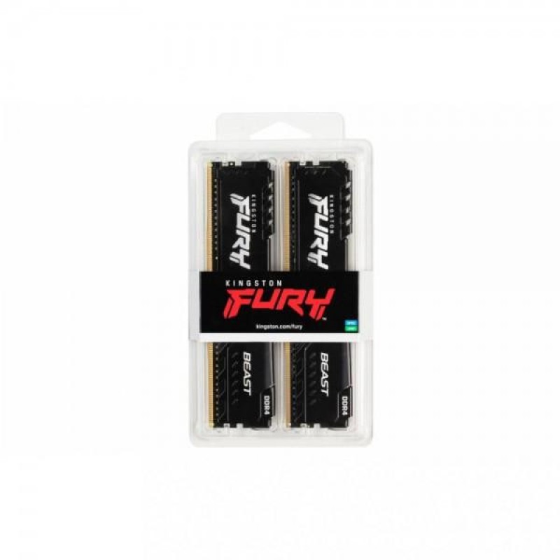 Пам'ять для настільних комп'ютерів Kingston FURY 32 GB (2x16GB) DDR4 3733 MHz Beast (KF437C19BB1K2/32)