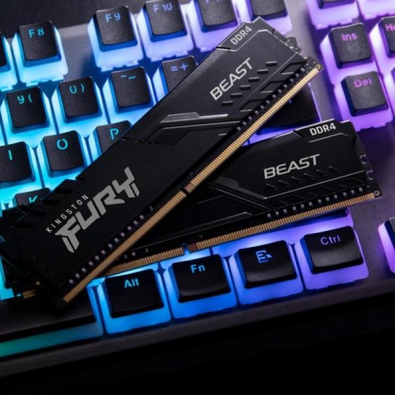 Пам'ять для настільних комп'ютерів Kingston FURY 32 GB (2x16GB) DDR4 3733 MHz Beast (KF437C19BB1K2/32)