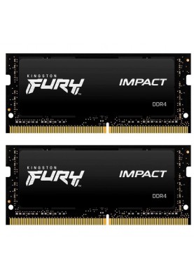 Пристрій для ноутбуків Kingston FURY 16 GB (2x8GB) SO-DIMM DDR4 3200 MHz Impact (KF432S20IBK2/16)