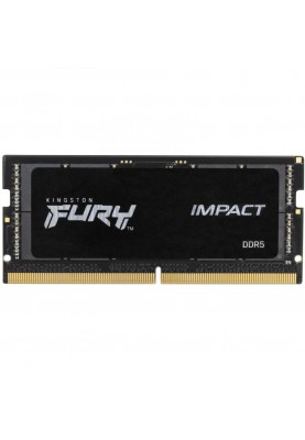 Пристрій для ноутбуків Kingston FURY 16 GB SO-DIMM DDR5 4800 MHz Impact (KF548S38IB-16)