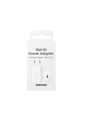 Зарядний пристрій Samsung 15W PD Power Adapter (w/o cable) White (EP-T1510NWE)