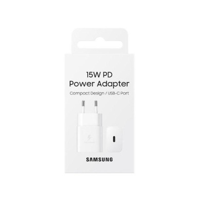 Зарядний пристрій Samsung 15W PD Power Adapter (w/o cable) White (EP-T1510NWE)