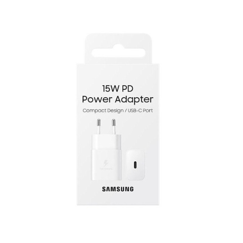 Зарядний пристрій Samsung 15W PD Power Adapter (w/o cable) White (EP-T1510NWE)