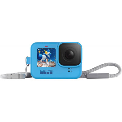 Чохол/кейс GoPro Sleeve&Lanyard Blue для HERO9 Black (ADSST-003)