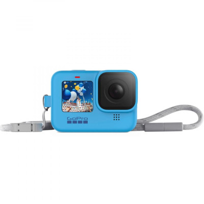 Чохол/кейс GoPro Sleeve&Lanyard Blue для HERO9 Black (ADSST-003)