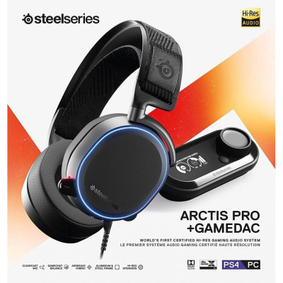 Комп'ютерна гарнітура SteelSeries Arctis Pro + GameDAC Black (61453)