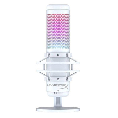 Мікрофон для ПК/для стрімінгу, подкастів HyperX QuadCast S White (519P0AA)