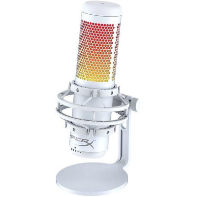 Мікрофон для ПК/для стрімінгу, подкастів HyperX QuadCast S White (519P0AA)