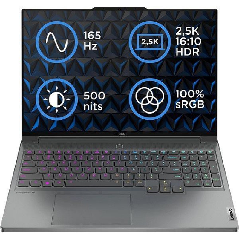 Ноутбук Lenovo Legion 7 16ARHA7 Storm Grey all-metal (82UH002TCK)