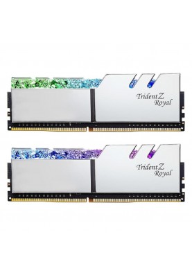 Пам'ять для настільних комп'ютерів G.Skill 32 GB (2x16GB) DDR4 3200 MHz Trident Z Royal Silver