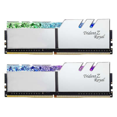 Пам'ять для настільних комп'ютерів G.Skill 32 GB (2x16GB) DDR4 3200 MHz Trident Z Royal Silver