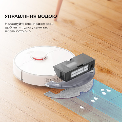 Робот-пилосос з вологим прибиранням Dreame D10 Plus (RLS3D)