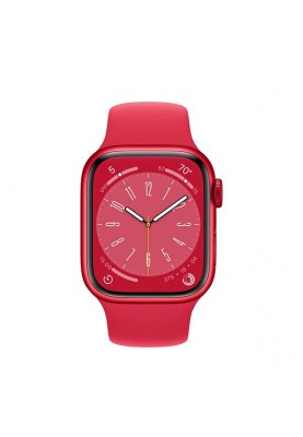 Смарт-годинник Apple Watch Series 8 GPS 45mm PRODUCT RED Aluminum Case w. PRODUCT RED S. Band-S/M (MNUR3)