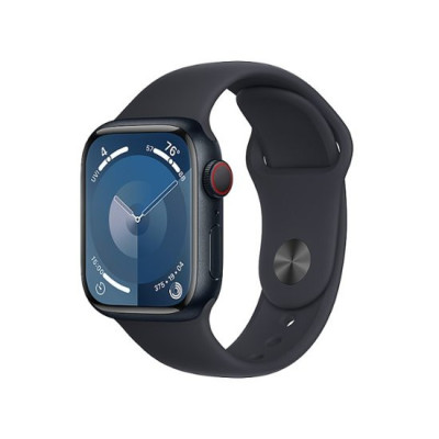 Смарт-годинник Apple Watch Series 9 GPS + Cellular 41mm Midnight Alu. Case w. Midnight Sport Band-S/M (MRHR3)