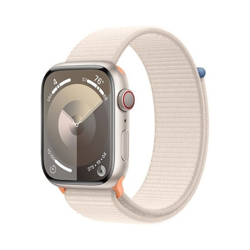 Смарт-годинник Apple Watch Series 9 GPS + Cellular 45mm Starlight Alu. Case w. Starlight Sport Loop (MRMA3)