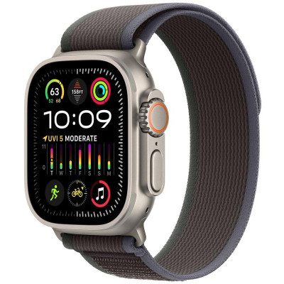 Смарт-годинник Apple Watch Ultra 2 GPS + Cellular 49mm Titanium Case with Blue/Black Trail Loop-S/M (MRF53)