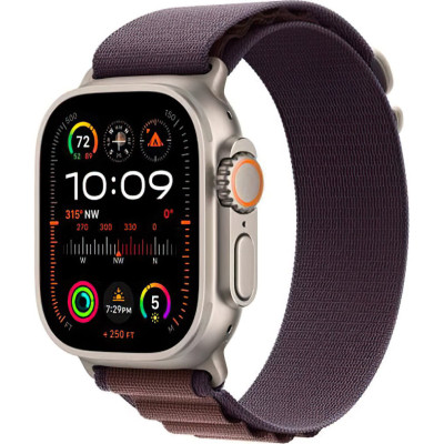 Смарт-годинник Apple Watch Ultra 2 GPS + Cellular 49mm Titanium Case with Indigo Alpine Loop-Medium (MRET3)