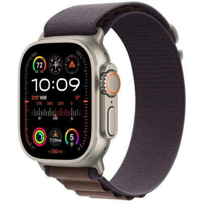 Смарт-годинник Apple Watch Ultra 2 GPS + Cellular 49mm Titanium Case with Indigo Alpine Loop-Small (MRER3)