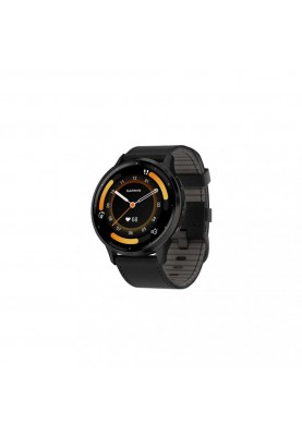 Смарт-годинник Garmin Venu 3 Slate S. Steel Bezel w. Black Case and Leather Band (010-02784-52)