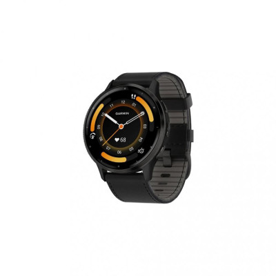 Смарт-годинник Garmin Venu 3 Slate S. Steel Bezel w. Black Case and Leather Band (010-02784-52)
