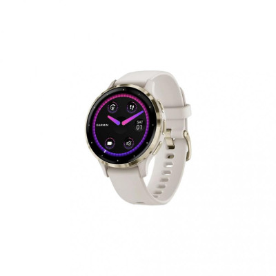 Смарт-годинник Garmin Venu 3S Soft Gold S. Steel Bezel with Ivory Case and S. Band (010-02785-04)