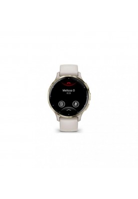 Смарт-годинник Garmin Venu 3S Soft Gold S. Steel Bezel with Ivory Case and S. Band (010-02785-04)