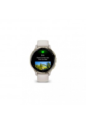 Смарт-годинник Garmin Venu 3S Soft Gold S. Steel Bezel with Ivory Case and S. Band (010-02785-04)