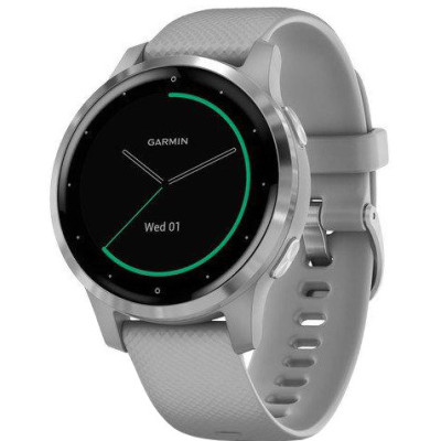 Смарт-годинник Garmin vivoactive 4S Powder Gray/Silver (010-02172-03/010-02172-01)