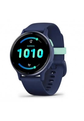 Смарт-годинник Garmin vivoactive 5 Металевий Navy Aluminum Bezel with Navy Case and Silicone Band (010-02862-12)