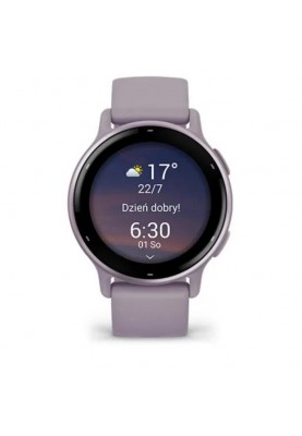 Смарт-годинник Garmin vivoactive 5 Metallic Orchid Aluminum Bezel with Orchid Case and Silicone (010-02862-13)