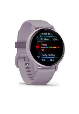 Смарт-годинник Garmin vivoactive 5 Metallic Orchid Aluminum Bezel with Orchid Case and Silicone (010-02862-13)