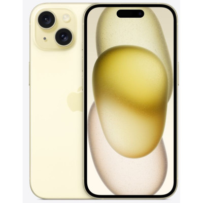 Смартфон Apple iPhone 15 128GB eSIM Yellow (MTLX3)