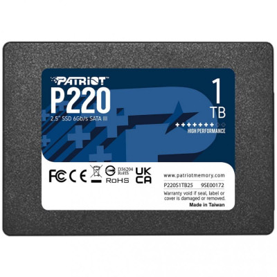 SSD накопичувач PATRIOT P220 1 TB (P220S1TB25)